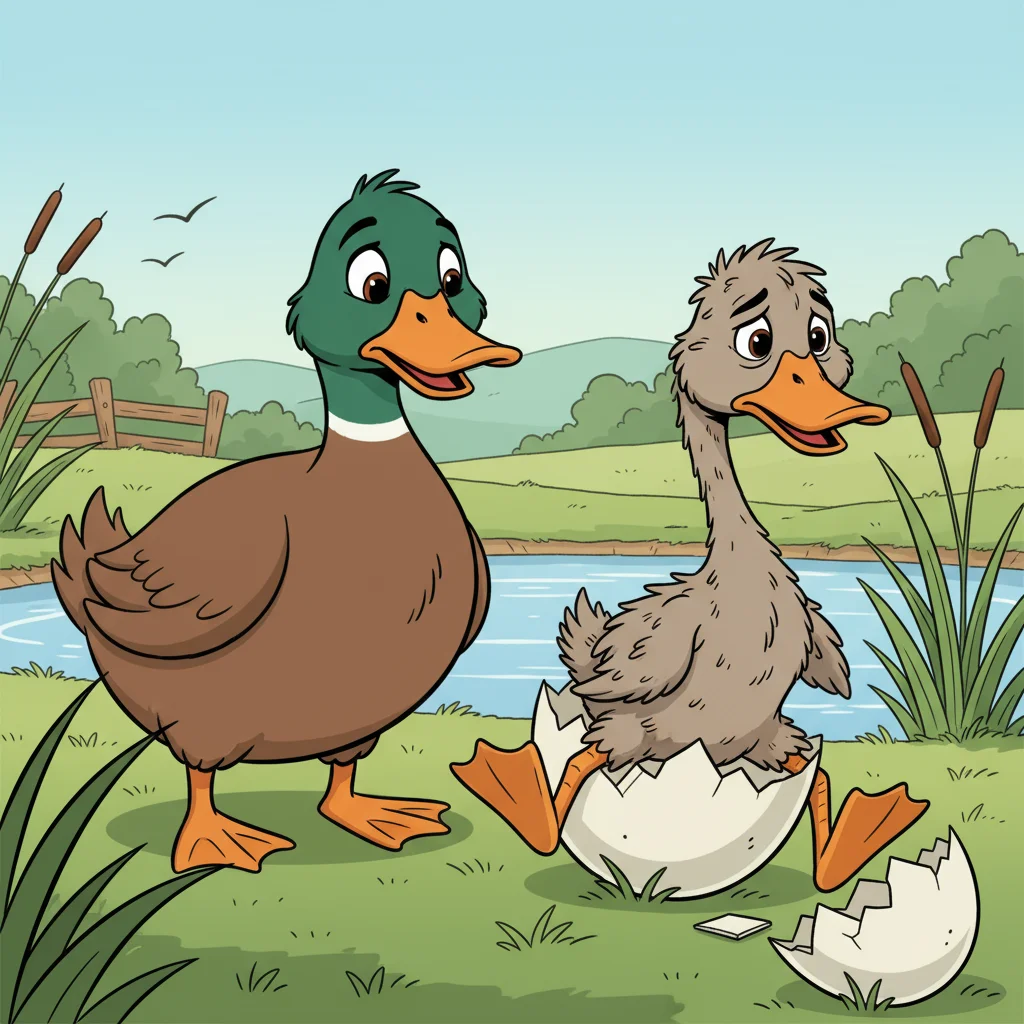 Illustration for: The Odd Duckling