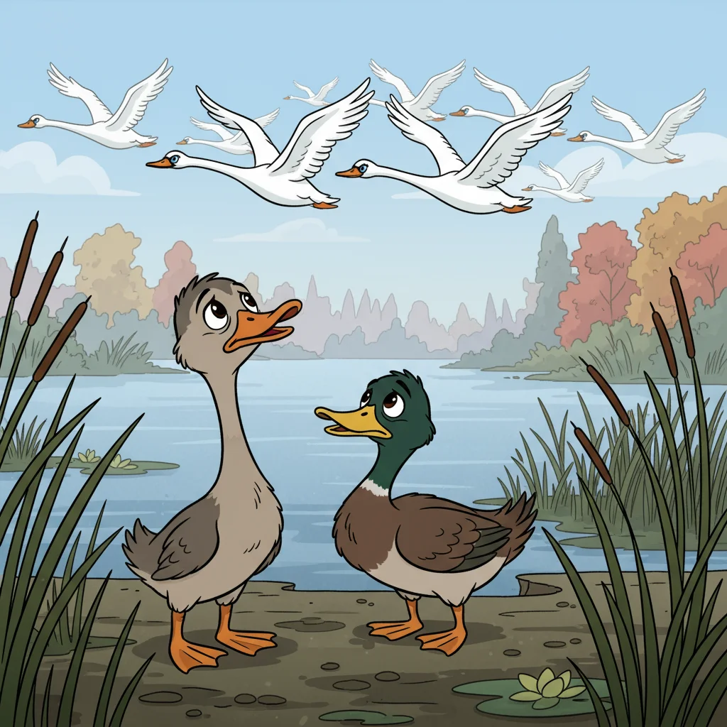 Illustration for: A Dream of Swans