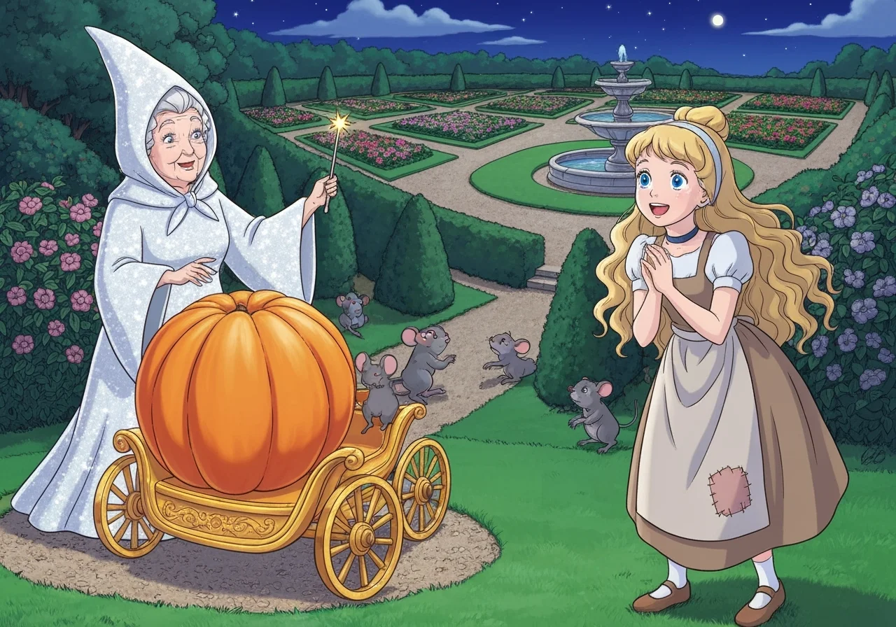 Illustration for: Pumpkin to Carriage