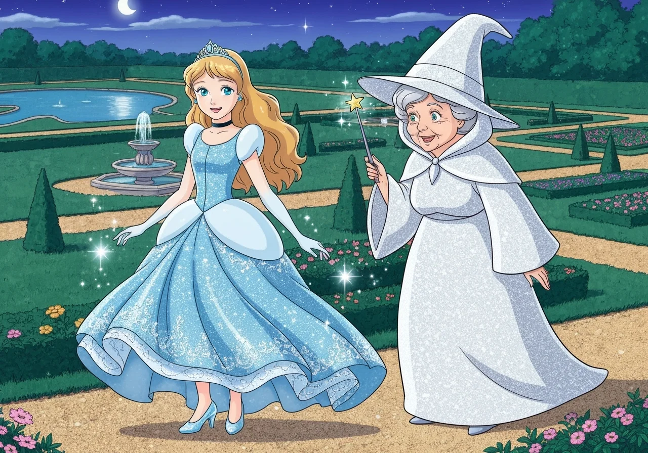 Illustration for: The Glass Slippers