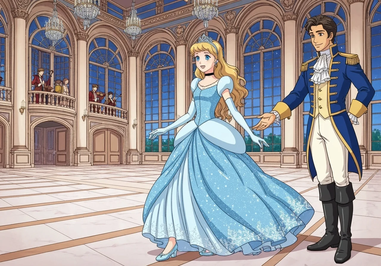 Illustration for: Entrance at the Ball
