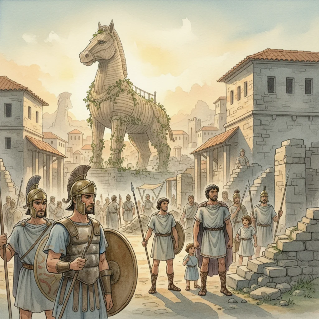 Illustration for: A New Beginning for Troy